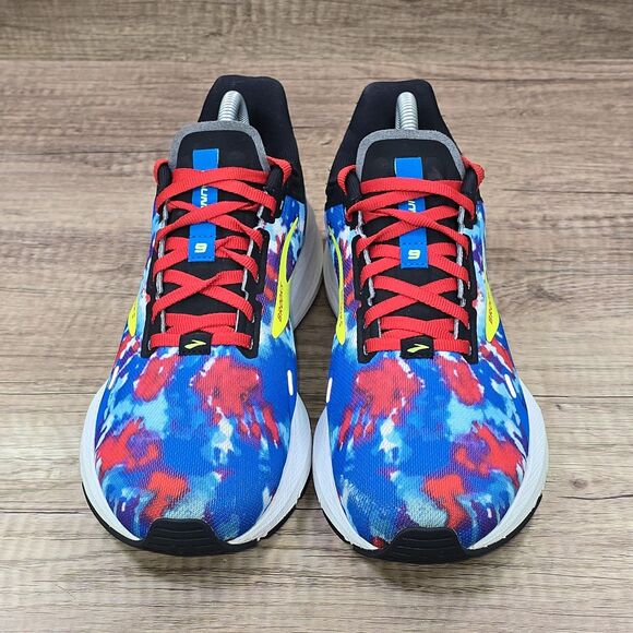 Brooks Launch 9 Women's Size 9.5 Blue Red Black Running Shoes (1203731B446) - Picture 2 of 9